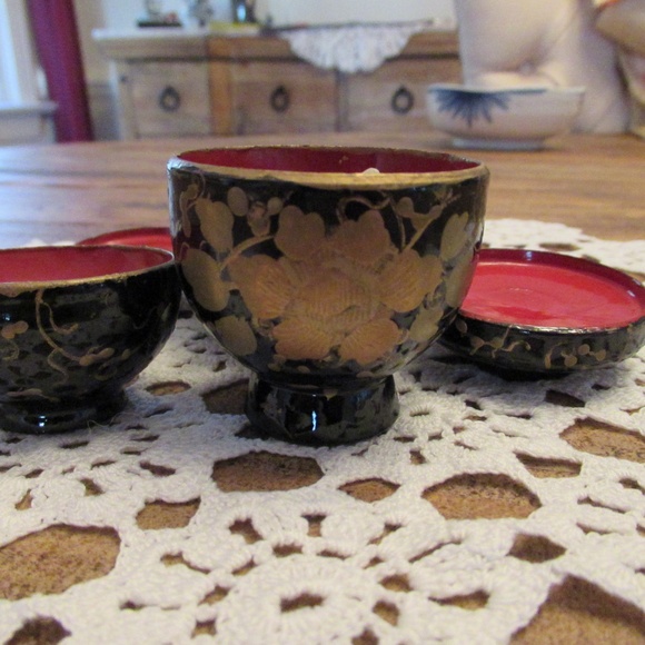 Vintage Japanese Hina Doll miniature Tea Set - Picture 3 of 6